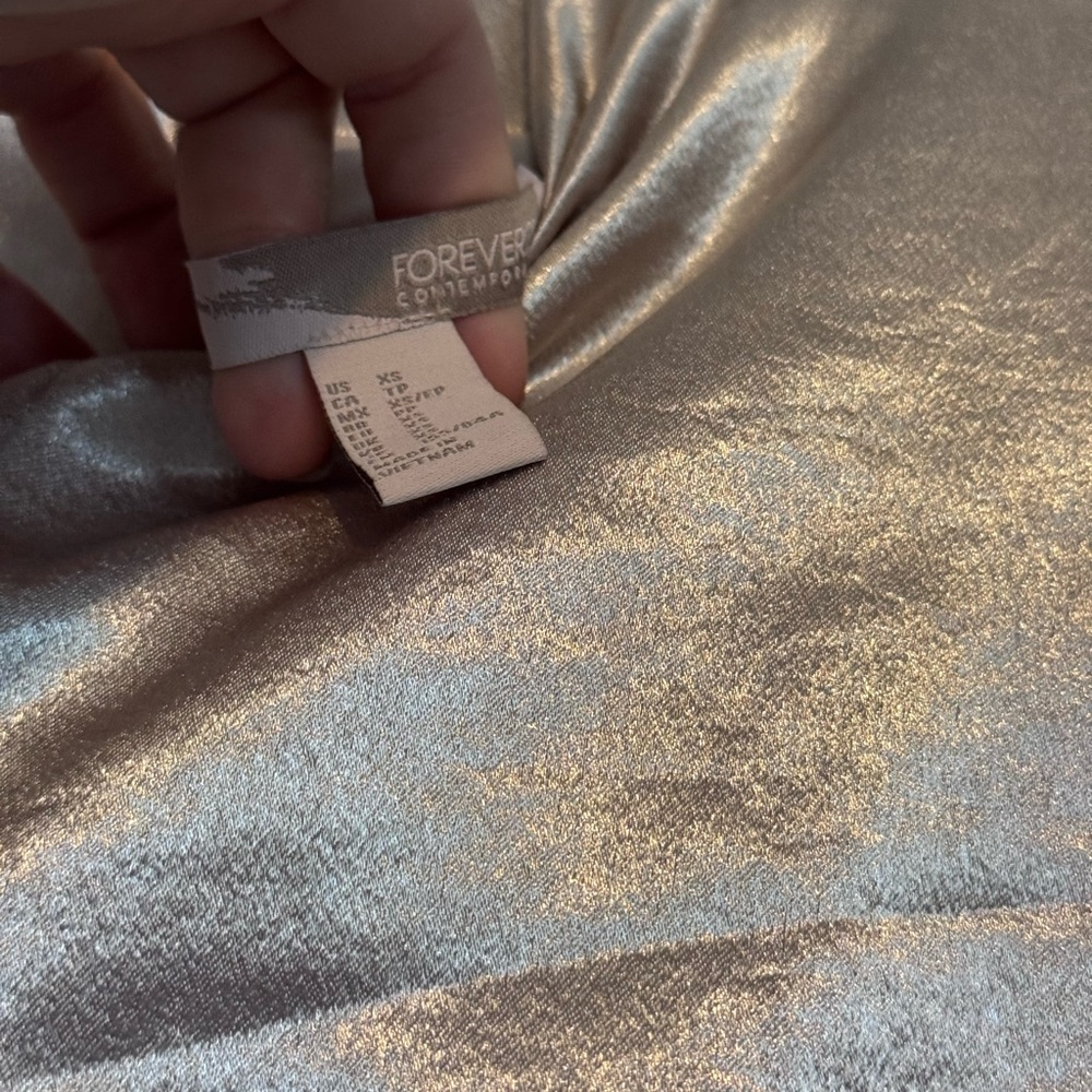 Forever 21 Shimmering Champagne Retro Dress - Picture 2 of 3